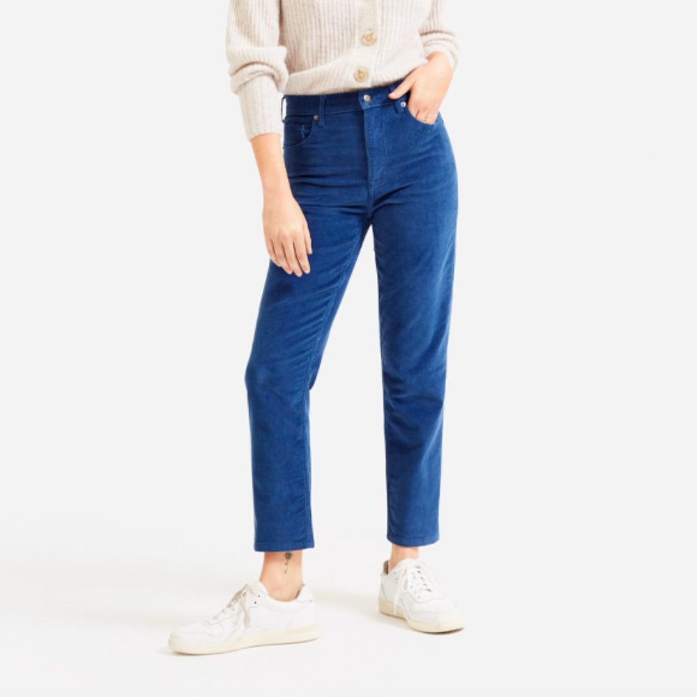 Everlane Blue Straight Leg Pants